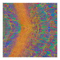 Ondas Fracionadas de Capa de abstrato 27