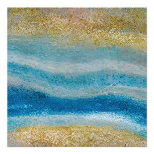 Póster Ondas Fraturadas de Capa de abstrato 22 Sombra Inf