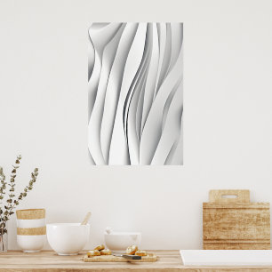 Poster Ondas futurísticas design - quotidianas, futurista