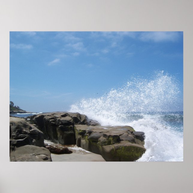 Póster Ondas no Mar Vento (Frente)