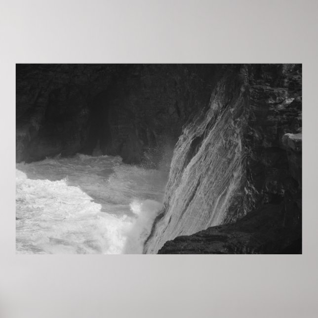 Póster Ondas oceânicas em Kilauea (Frente)