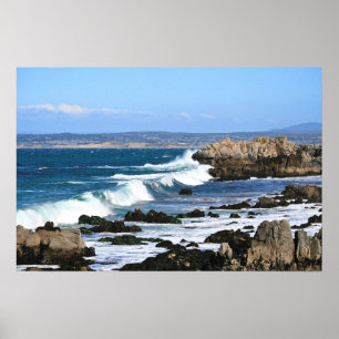 Póster Ondas que deixam de funcionar, foto da Costa do
