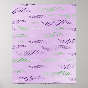 Poster Ondas Tigre (padrão estilizado) 3