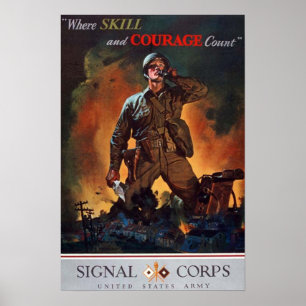 Póster Onde a habilidade e a coragem contam