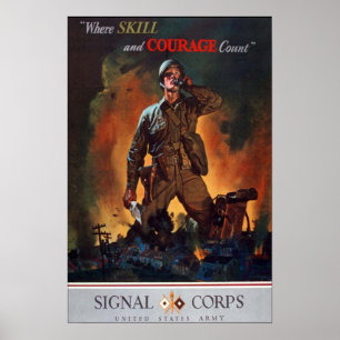 Póster Onde a habilidade e a coragem contam