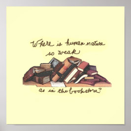 Póster Onde a natureza humana é tão fraca