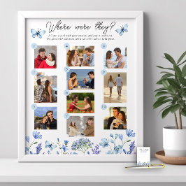 Poster Onde Eles Jogavam 10 Foto Azul, Flor Selvagem