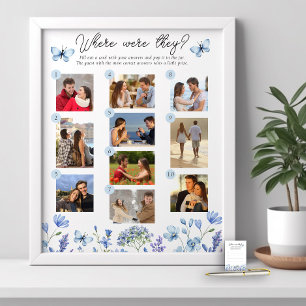 Poster Onde Eles Jogavam 10 Foto Azul, Flor Selvagem