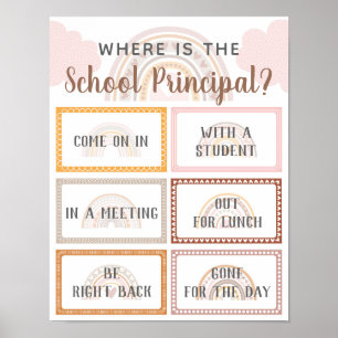 Poster Onde está o Diretor da Escola, Porta do Escritório
