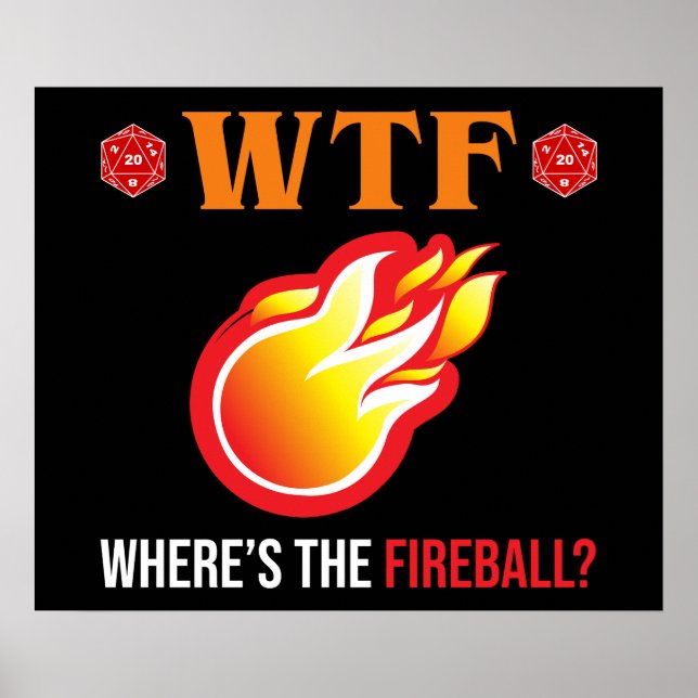 Poster Onde está o Fireball? (Frente)