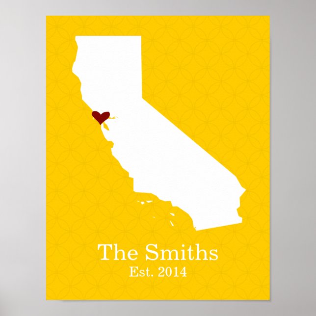 Póster Onde Está O Seu Coração - Califórnia (Frente)