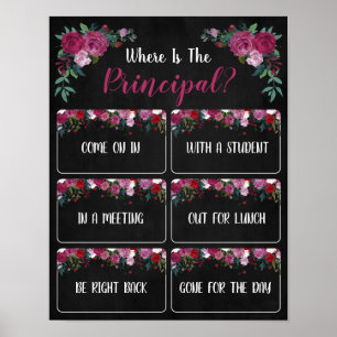 Poster Onde está o Sinal de Porta do Gabinete Principal