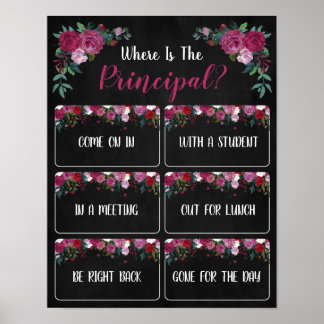 Poster Onde está o Sinal de Porta do Gabinete Principal