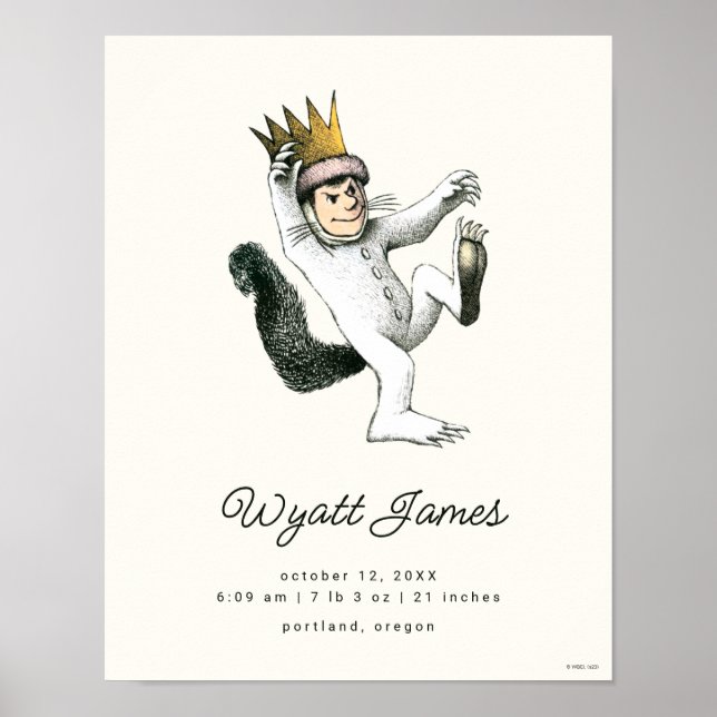 Poster Onde estão as coisas selvagens - Max | Estatística (Frente)