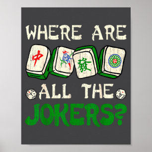 Poster Onde Estão Todos Os Amantes Engraçados do Mahjong