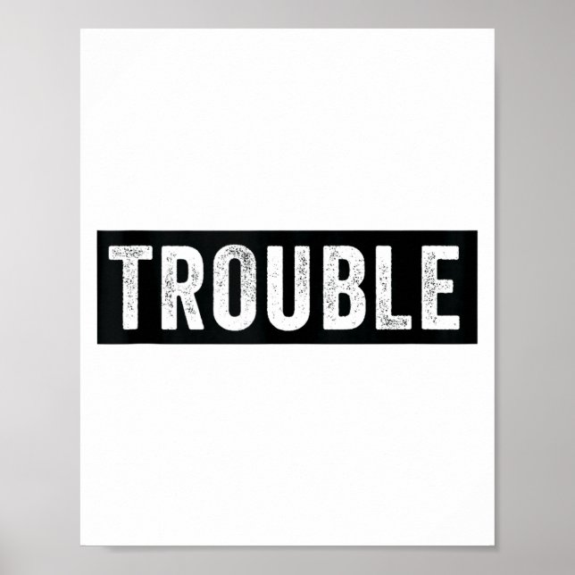 Poster Onde Eu Vou, Problema Segue Camiseta Divertida par (Frente)