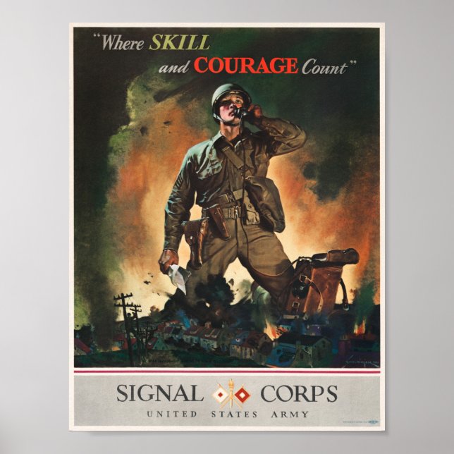 Poster Onde Habilidade e Contagem de Coragem - Corpo de S (Frente)