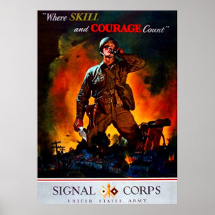 Poster Onde Habilidades e Contagem de Coragem