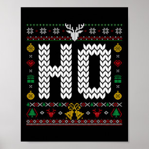 Poster Onde minha casa está no suéter de Natal feio