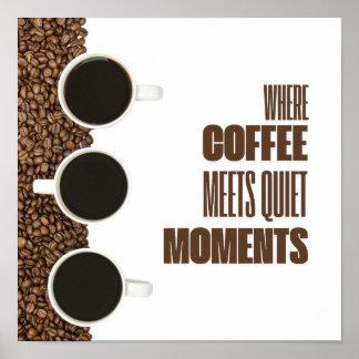 Poster Onde o Café Encontra Momentos de Silêncio – Café M