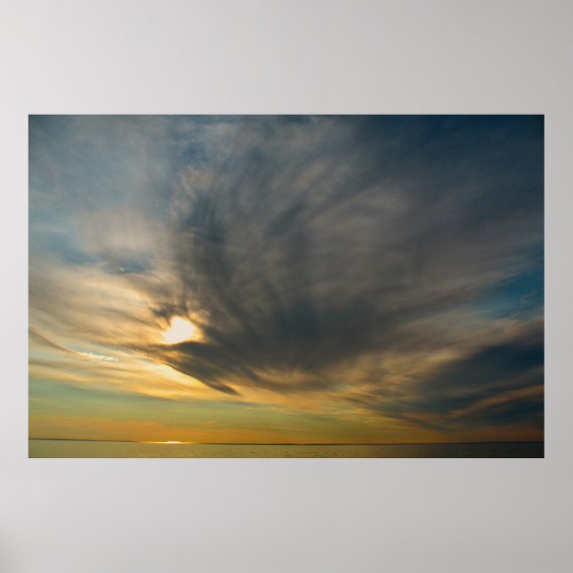 Poster Onde o Céu Cai em Silêncio (Frente)