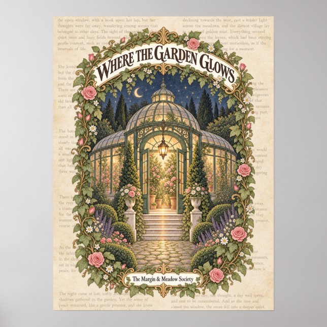 Poster Onde o Jardim Brilha (Frente)