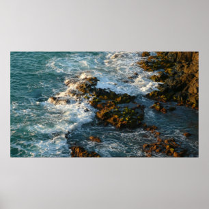 Póster Onde o oceano encontra as rochas