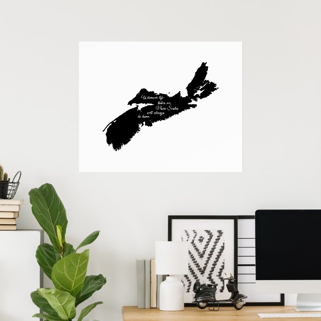Poster Onde quer que a vida - Nova Escócia estará sempre  (Escritório em casa)