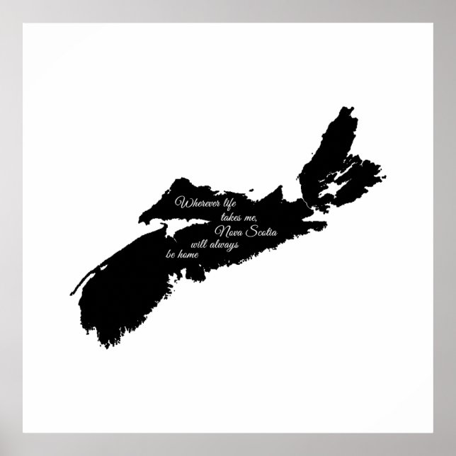 Poster Onde quer que a vida - Nova Escócia estará sempre  (Frente)