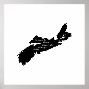 Poster Onde quer que a vida - Nova Escócia estará sempre 