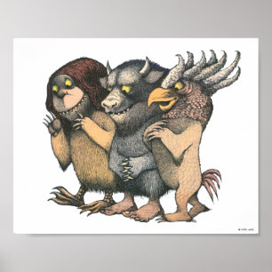 Poster Onde Vivem os Monstros   Criaturas