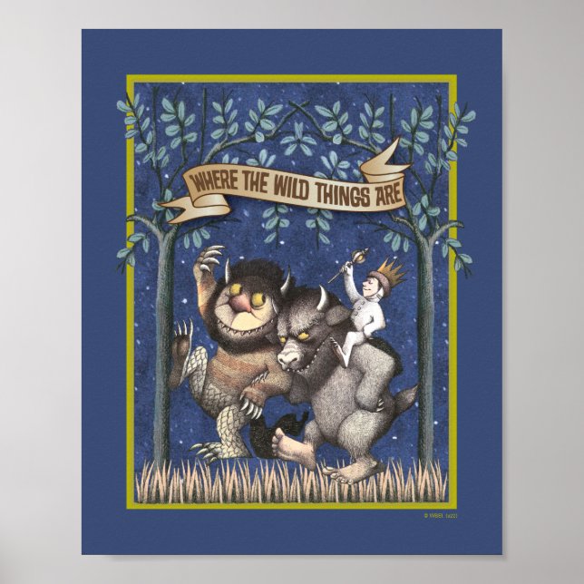Poster Onde Vivem os Monstros em Quadrinhos (Frente)