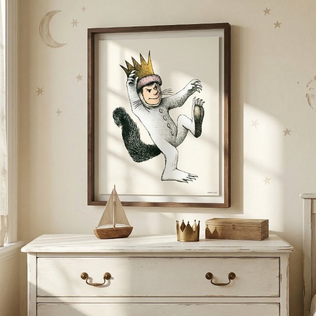 Poster Onde Vivem os Monstros | Max (Generated image of large size poster on wall)