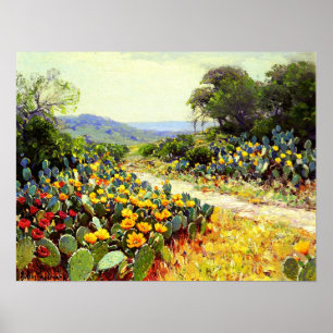 Poster Onderdonk - Cactus In Bloom 1915