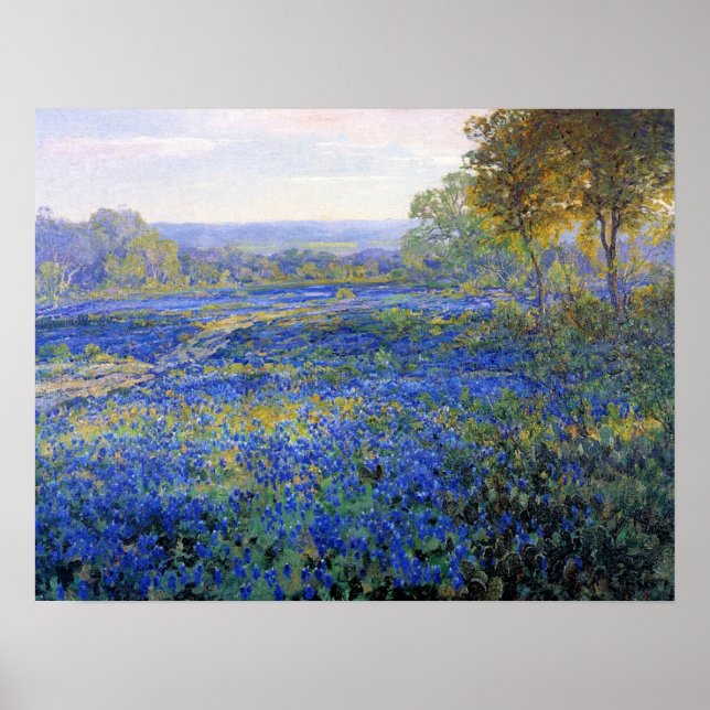 Poster Onderdonk - Campos De Bluebonnets 1920 (Frente)