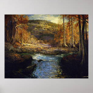 Poster Onderdonk - Stream Florestal, Sede De Guadalupe