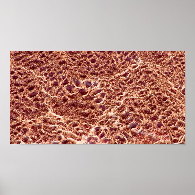 Póster ondulações no Bar de areia com lama seca III - sáb (Frente)