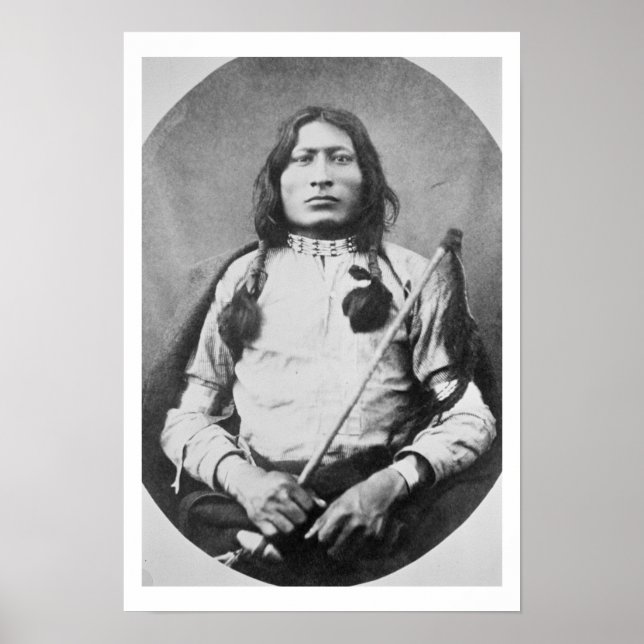 Poster One Bull Warrior, 1882 (foto b/w) (Frente)