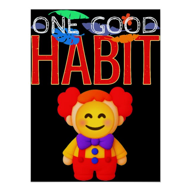 Póster One Good Habit (Frente)