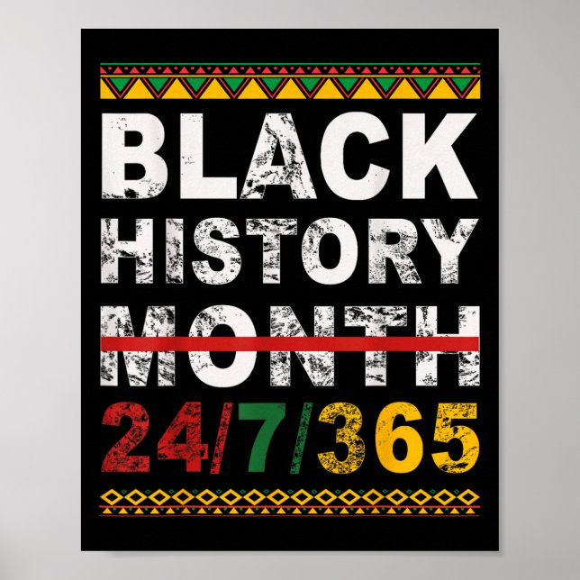 Poster One Month Can't Hold Our History Black History Mon (Frente)
