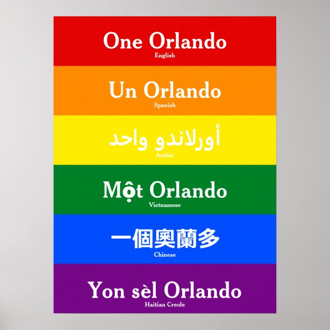 Póster One Orlando (Frente)