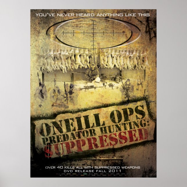 Póster O'Neill Ops: "Caça ao Predador Suprimida" (Frente)