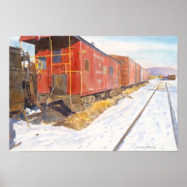 Poster Oneonta Railroad Yard (Frente)