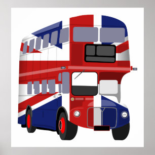 Póster Ônibus britânico