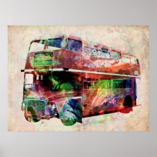 Póster Ônibus do vermelho de Londres