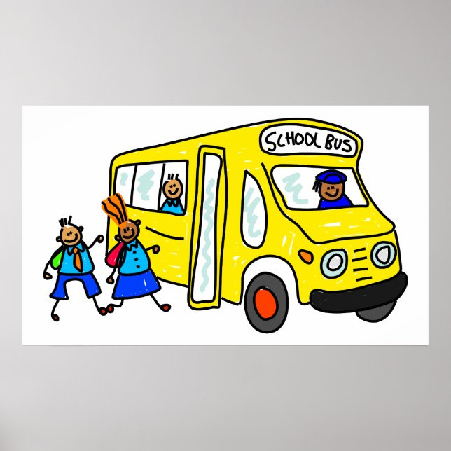 Póster Ônibus escolar (Frente)