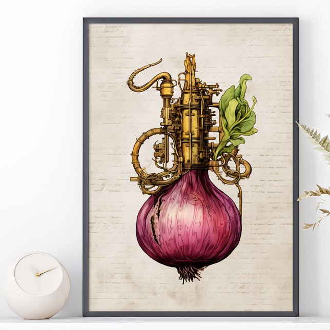 Poster Onion Steampunk, cozinha (Criador carregado)