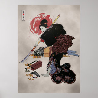 Póster Onna-Bugeisha Ishi-jo