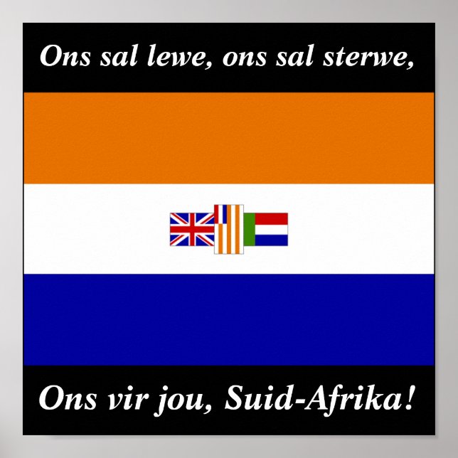 Poster Ons vir jou, Suid-Afrika! (Frente)