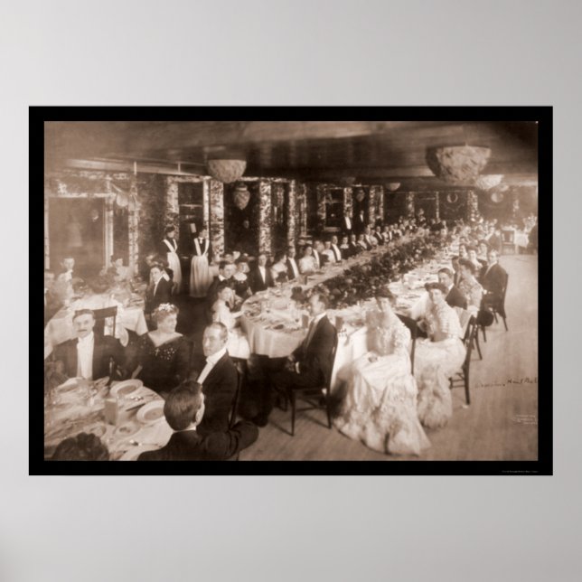 Póster Onwentsia Ball Chicago Foto 1905 (Frente)